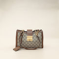 Gucci Ebony GG Supreme Padlock Small Tote Bag