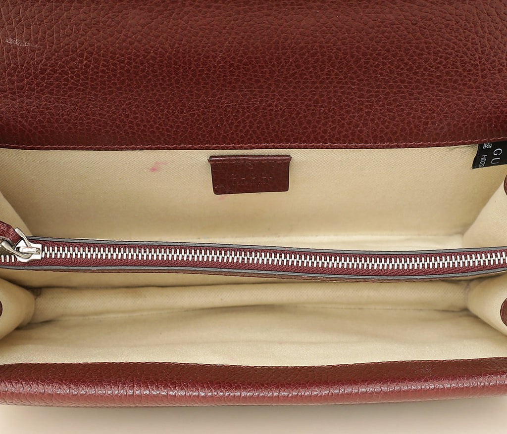 Gucci Burgundy Dionysus Medium Shoulder Bag