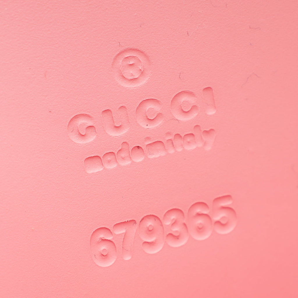 Gucci Pink GG Motif Rubber Tote Bag
