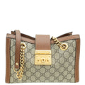 Gucci Bicolor GG Supreme Padlock Tote Small Bag