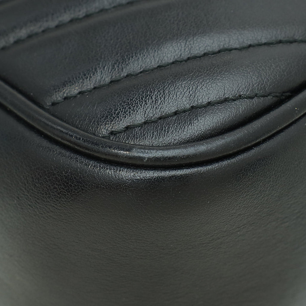 Gucci Black GG Marmont Small Camera Bag