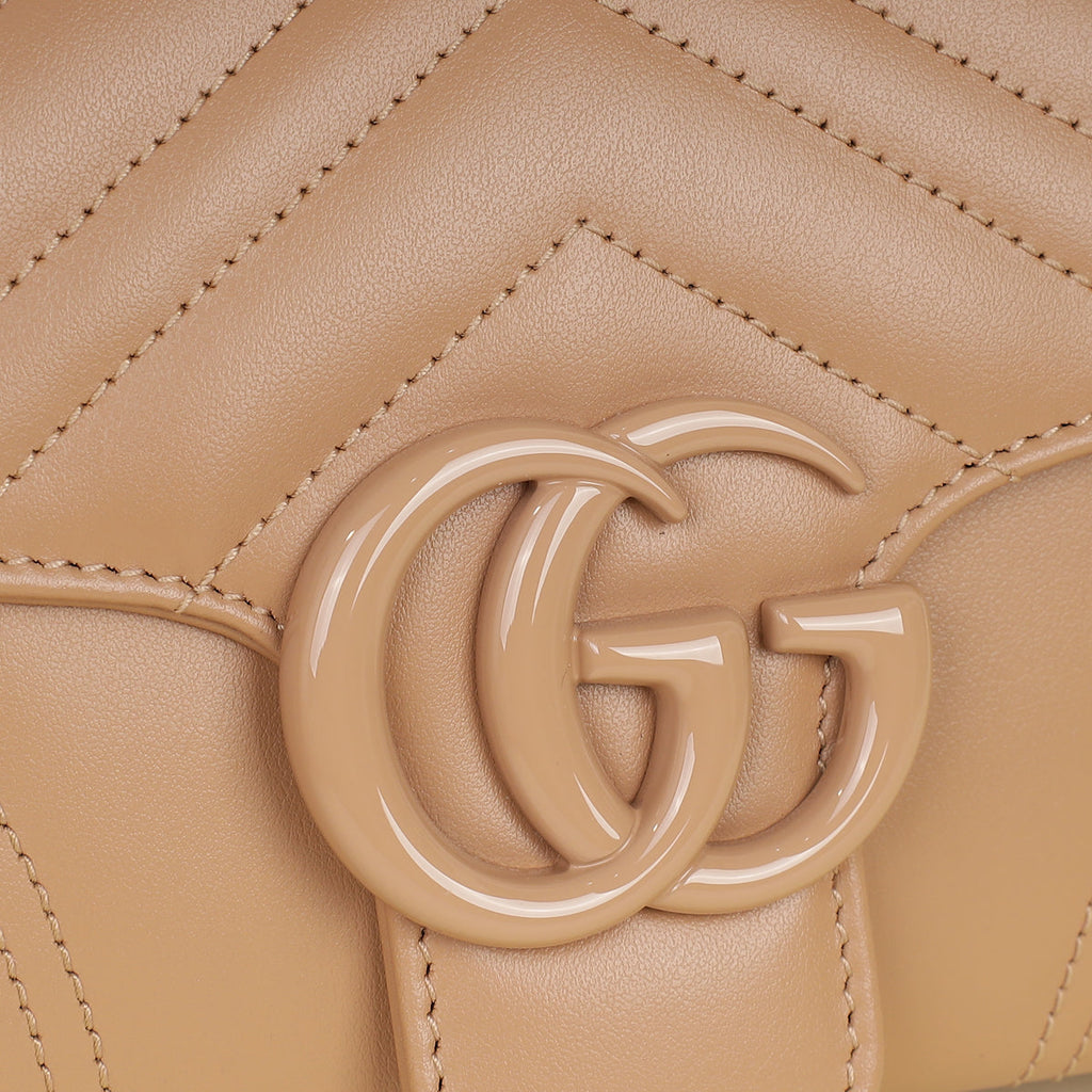 Gucci Porcelain Rose GG Marmont 2.0 Shoulder Bag