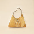 Gucci Beige Jackie O Hobo Suede Bag