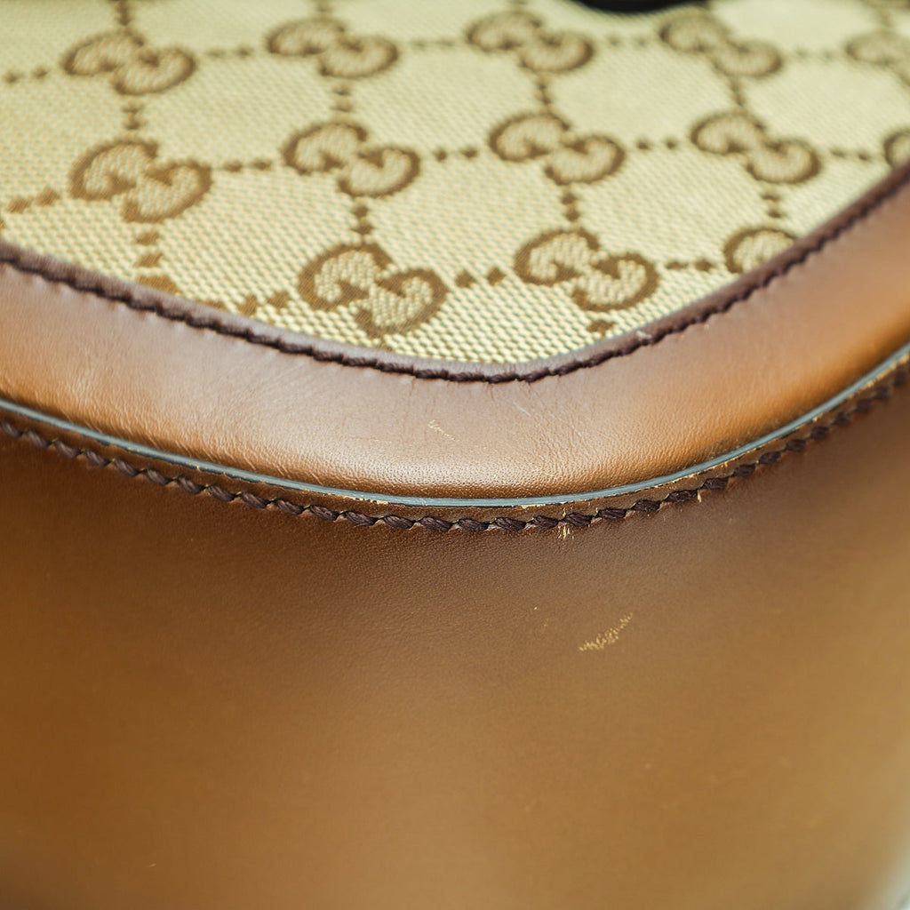 Gucci Bicolor GG Lady Web Original Medium Shoulder Bag