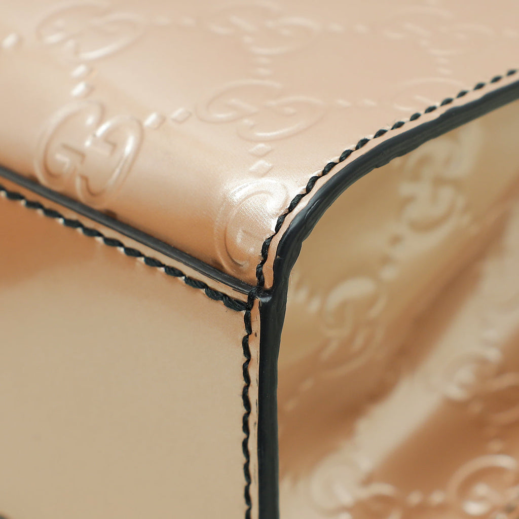 Gucci Metallic Nude GG Shine Emily Medium Bag