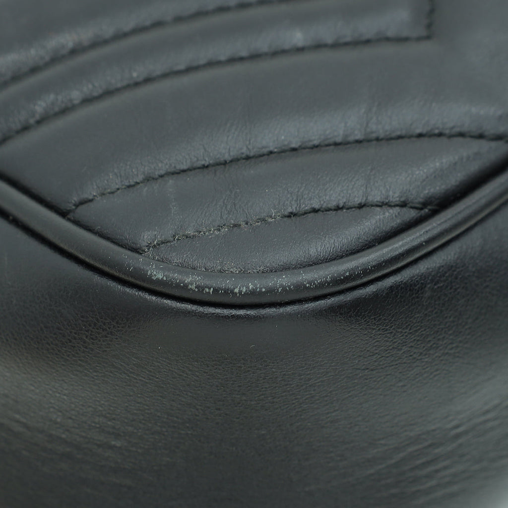 Gucci Black GG Marmont Small Camera Bag