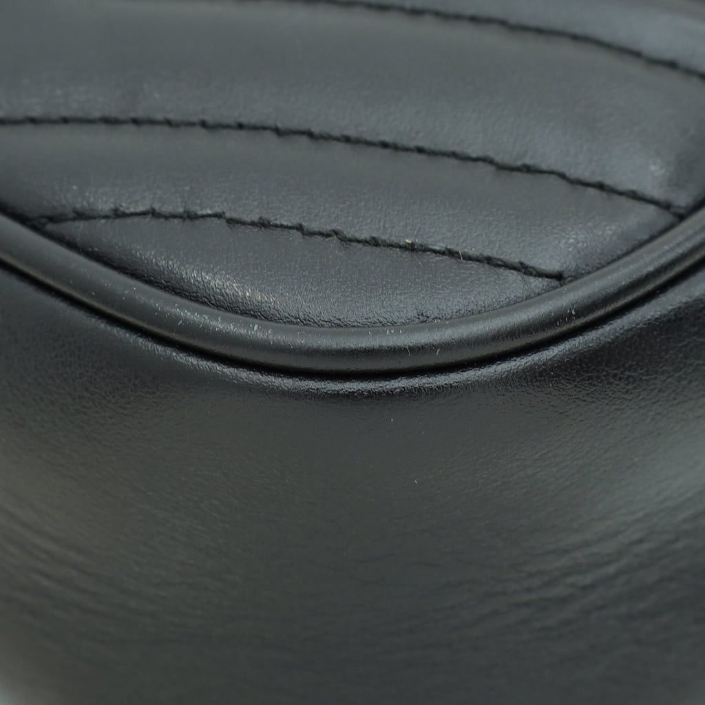 Gucci Black GG Marmont Small Camera Bag