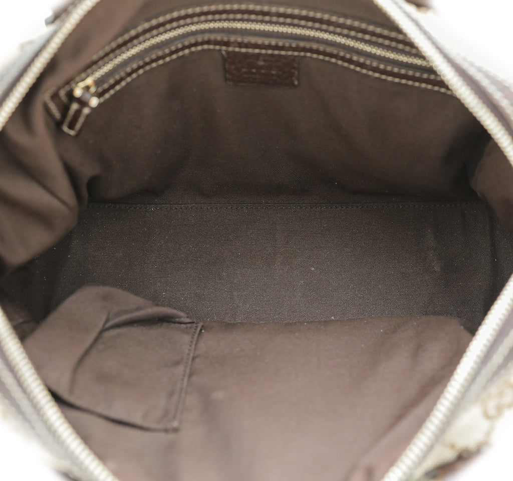 Gucci GG Canvas Small Charmy Boston Bag