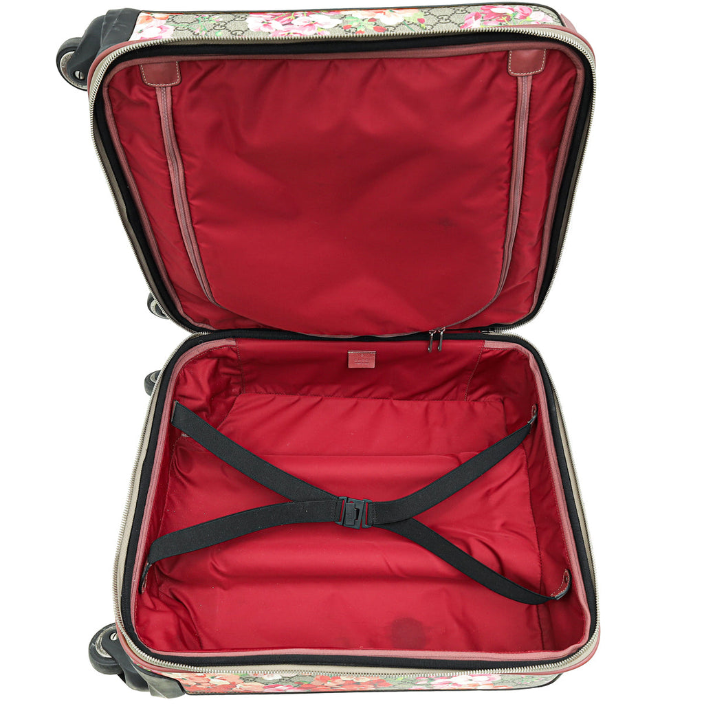 Gucci Ebony Multicolor GG Supreme Floral Small Cabin Trolly Bag
