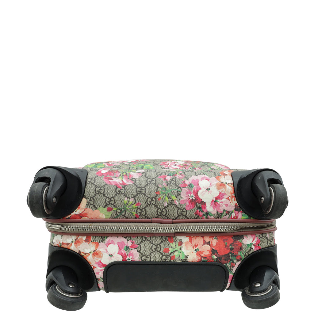 Gucci Ebony Multicolor GG Supreme Floral Small Cabin Trolly Bag