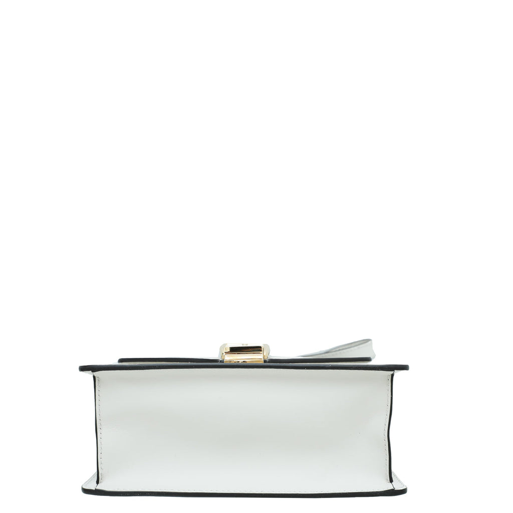 Gucci White Sylvie Top Handle Mini Bag