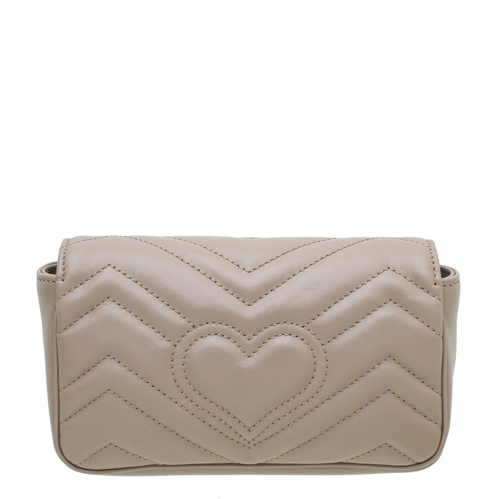 Gucci Dusty Pink GG Marmont Super Mini Bag