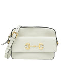 Gucci White Horsebit 1955 Small Shoulder Bag