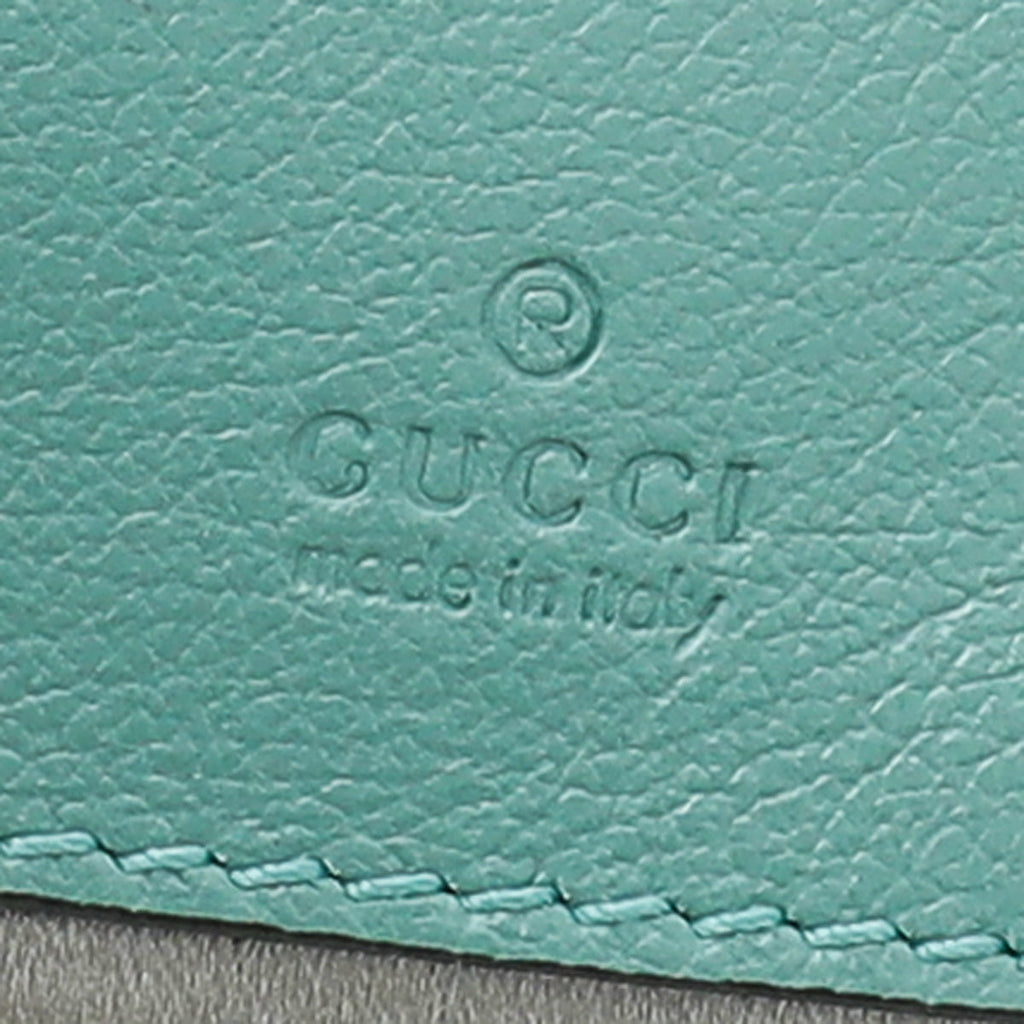 Gucci Mint Green GG Marmont Mini Sequin Bucket Bag