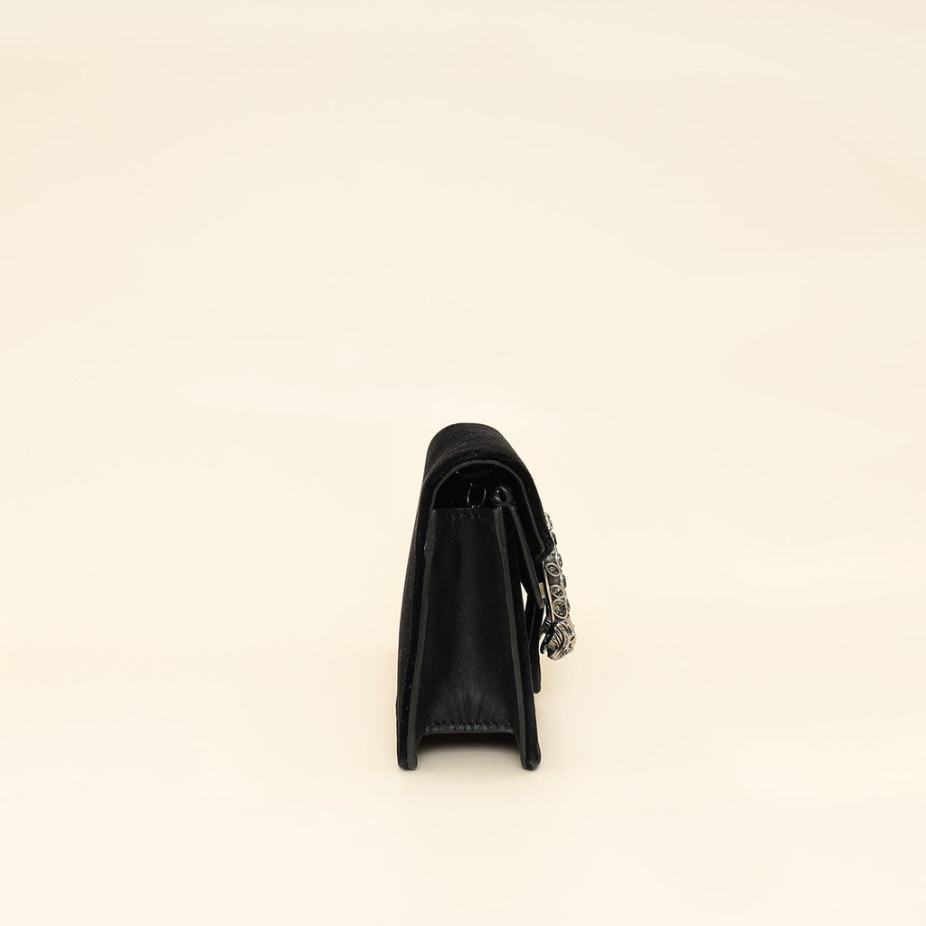 Gucci Black Dionysus Velvet Super Mini Bag