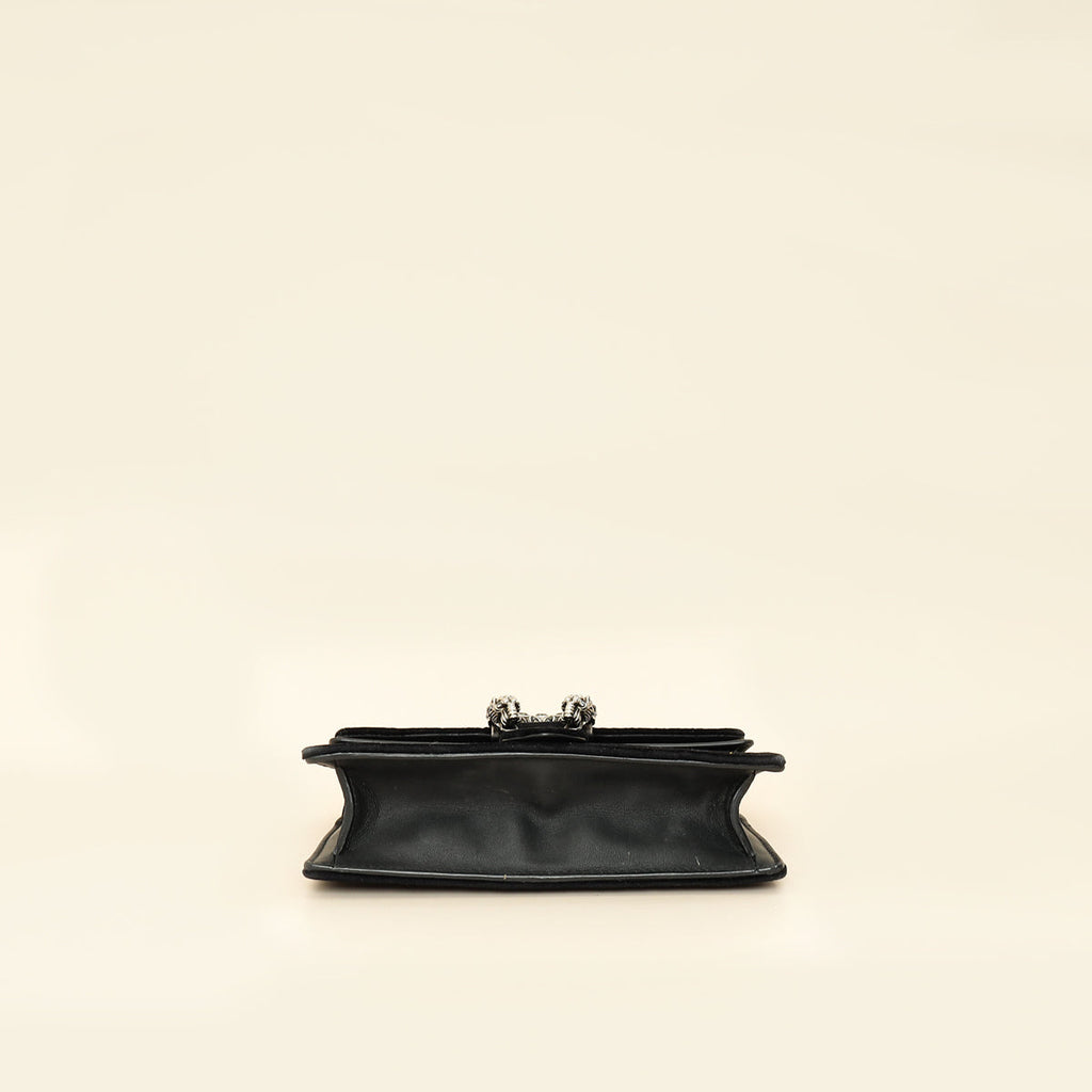 Gucci Black Dionysus Velvet Super Mini Bag