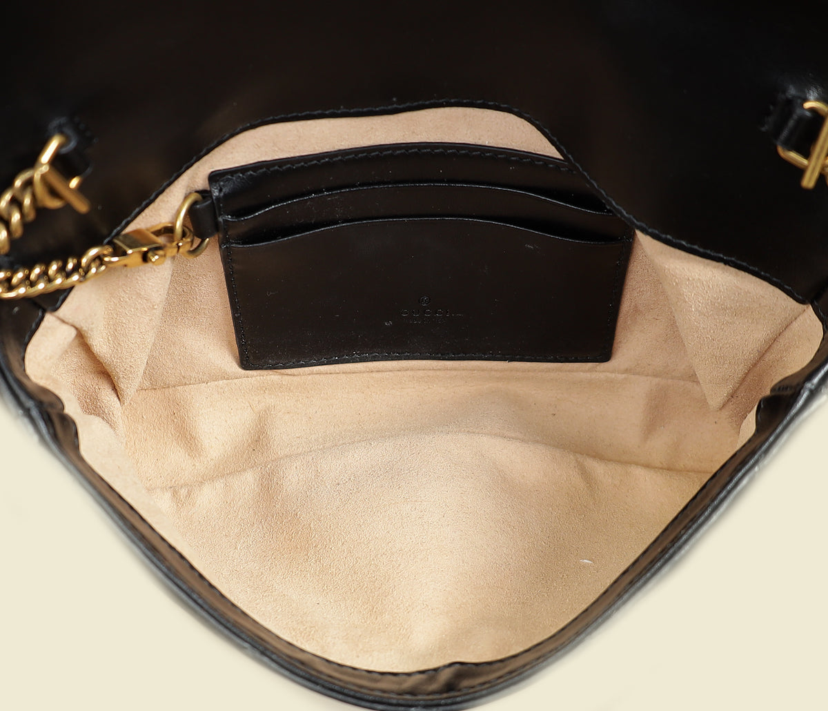 Gucci Black GG Marmont Small Shoulder Bag