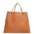 Gucci Brown Braided Handle Gifford Tote Bag