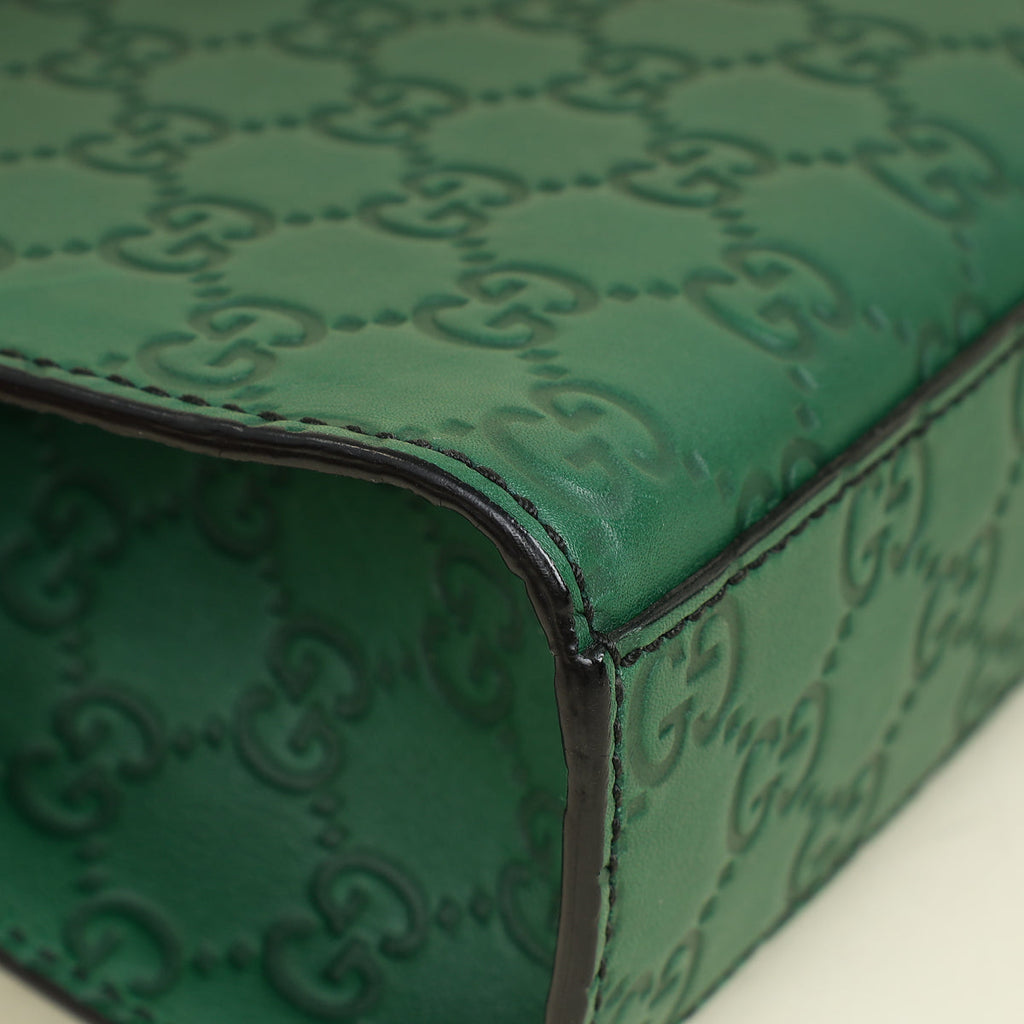 Gucci Green GG Guccissima Emily Small Shoulder Bag