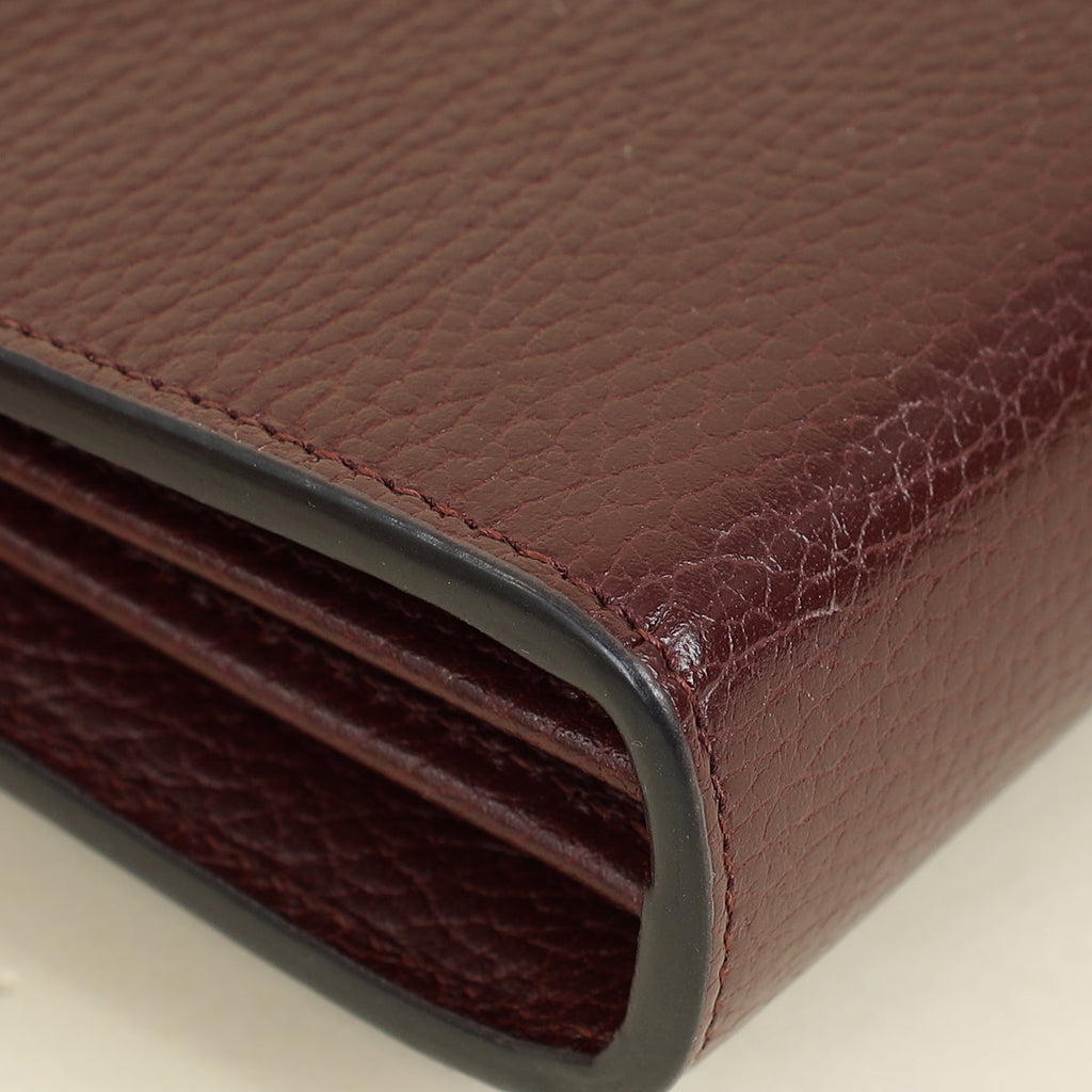 Gucci Burgundy Dionysus Wallet On Chain