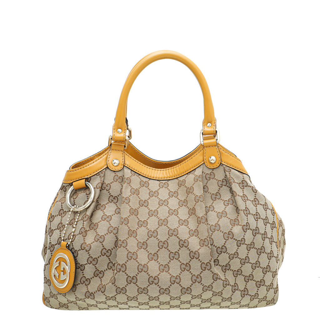 Gucci Brown GG Sukey Tote Medium Bag