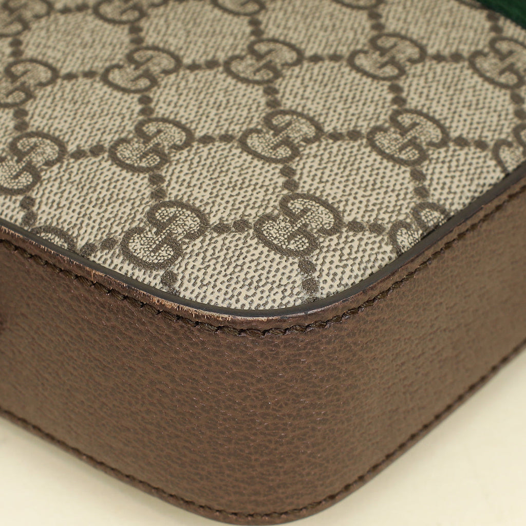 Gucci Ebony GG Supreme Ophidia Small Crossbody Bag