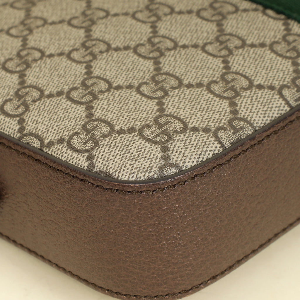 Gucci Ebony GG Supreme Ophidia Small Crossbody Bag