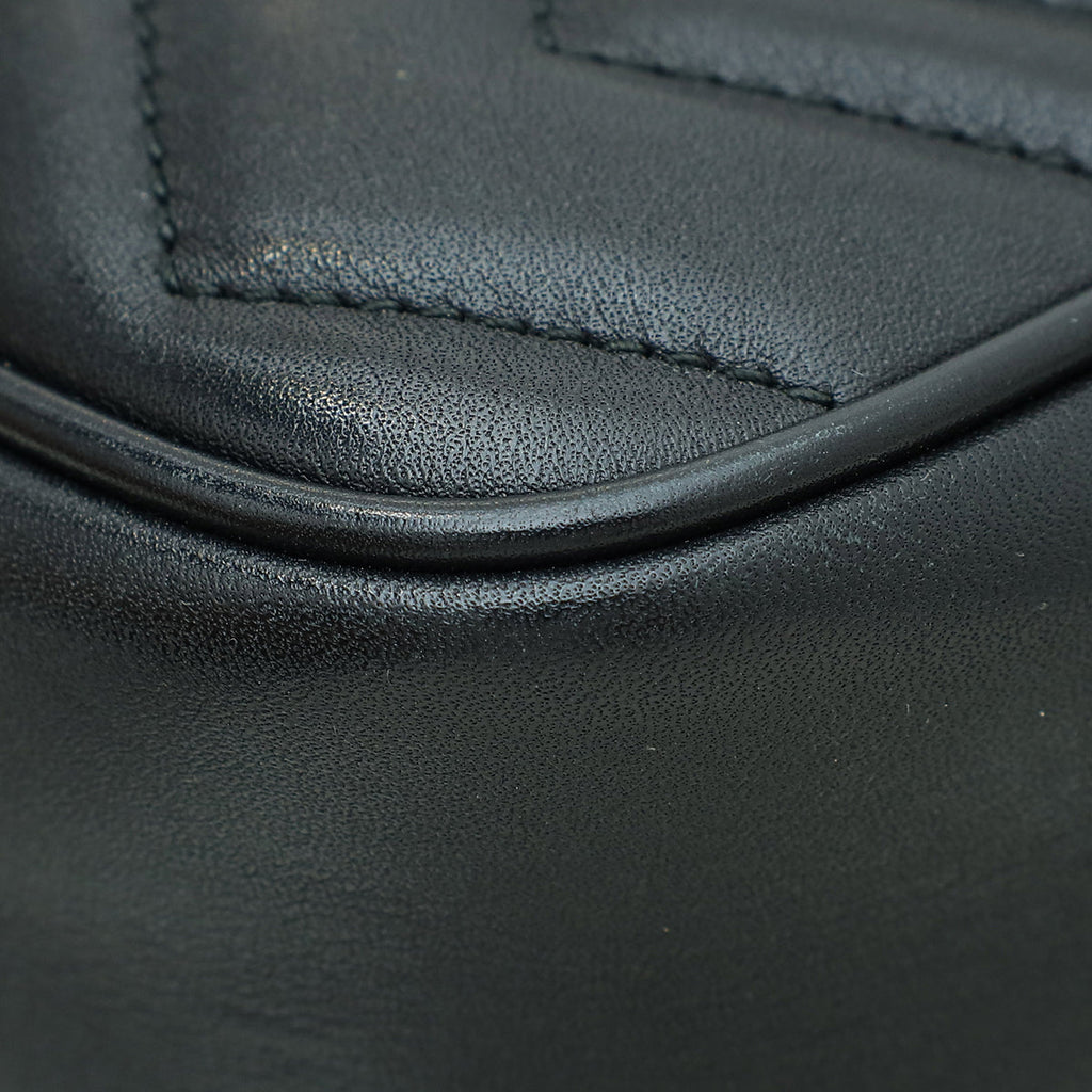 Gucci Black GG Marmont Mini Camera Bag