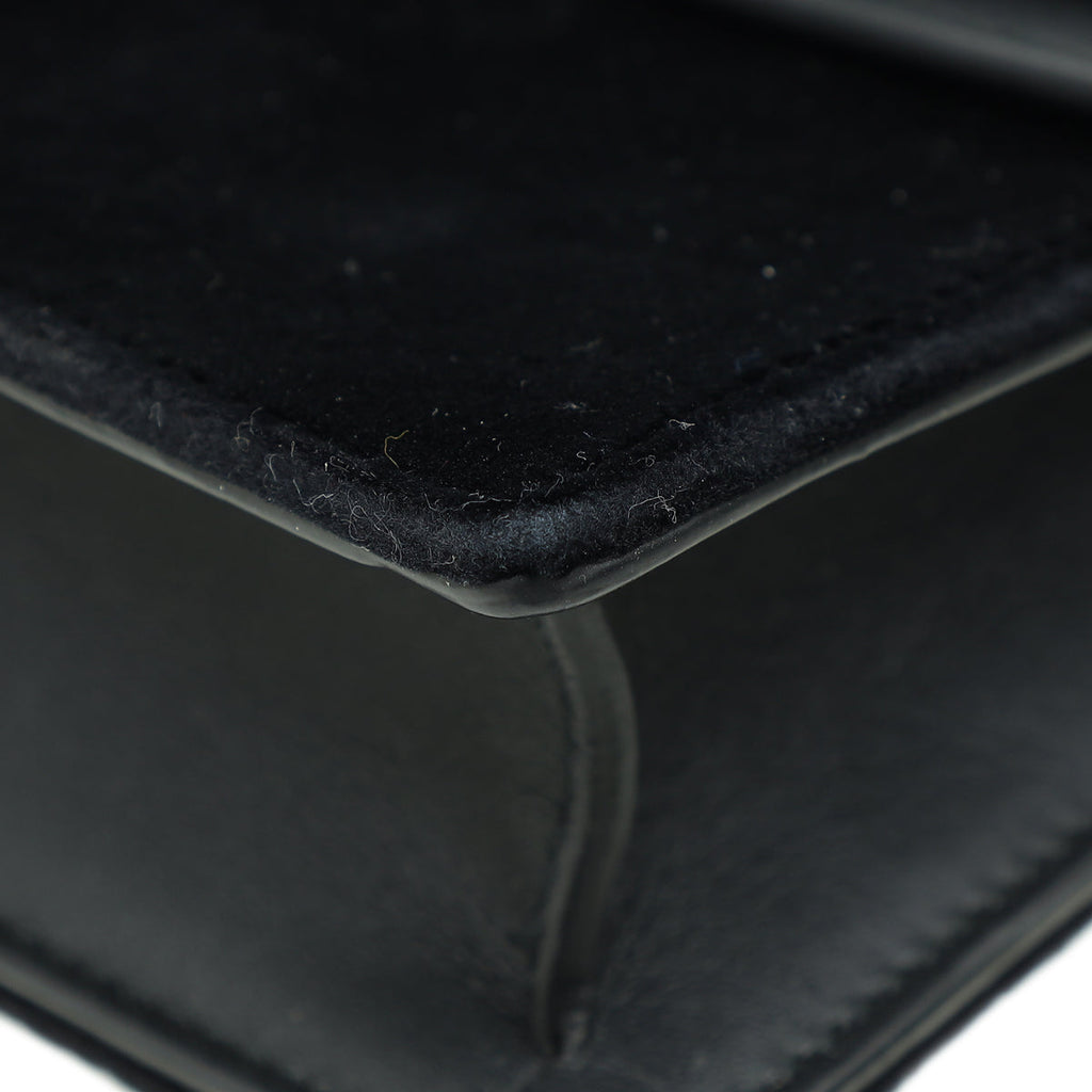Gucci Black Velvet Super Mini Dionysus Bag