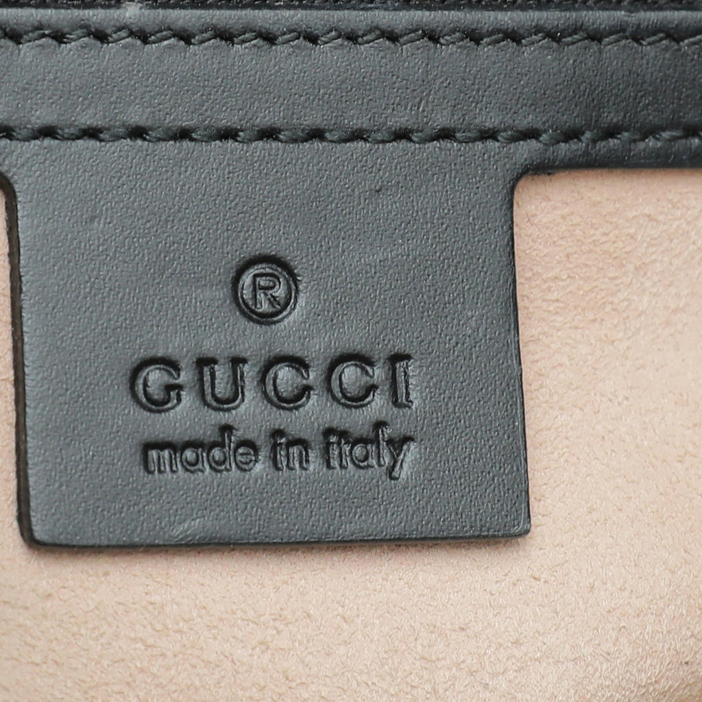 Gucci Black GG Guccissima Top Handle Small Bag