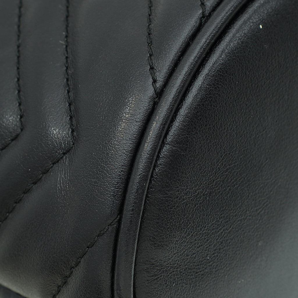 Gucci Black GG Marmont Mini Bucket Bag