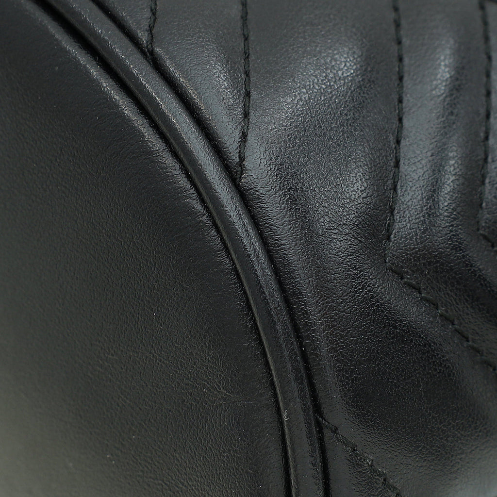 Gucci Black GG Marmont Mini Bucket Bag