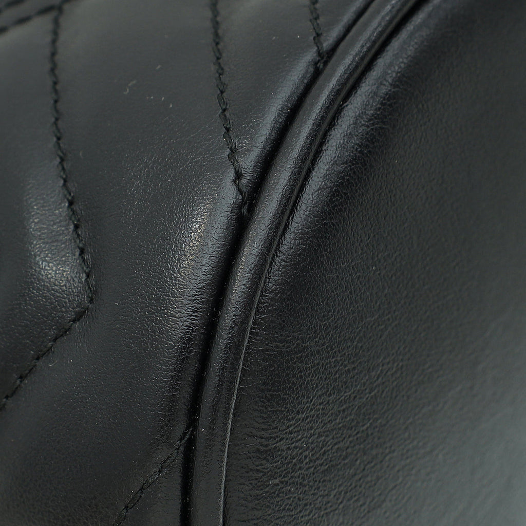 Gucci Black GG Marmont Mini Bucket Bag