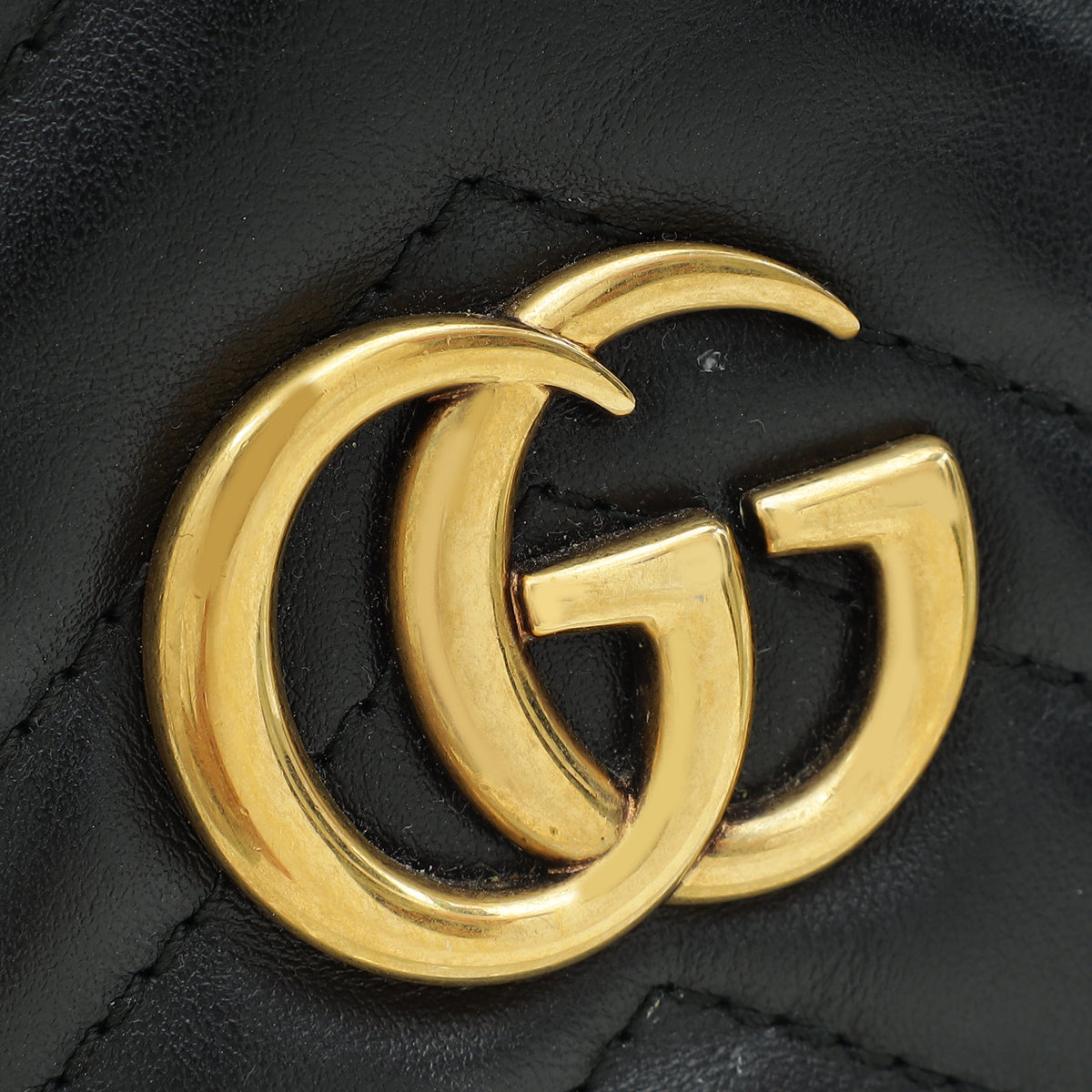 Gucci Black GG Marmont Mini Bucket Bag