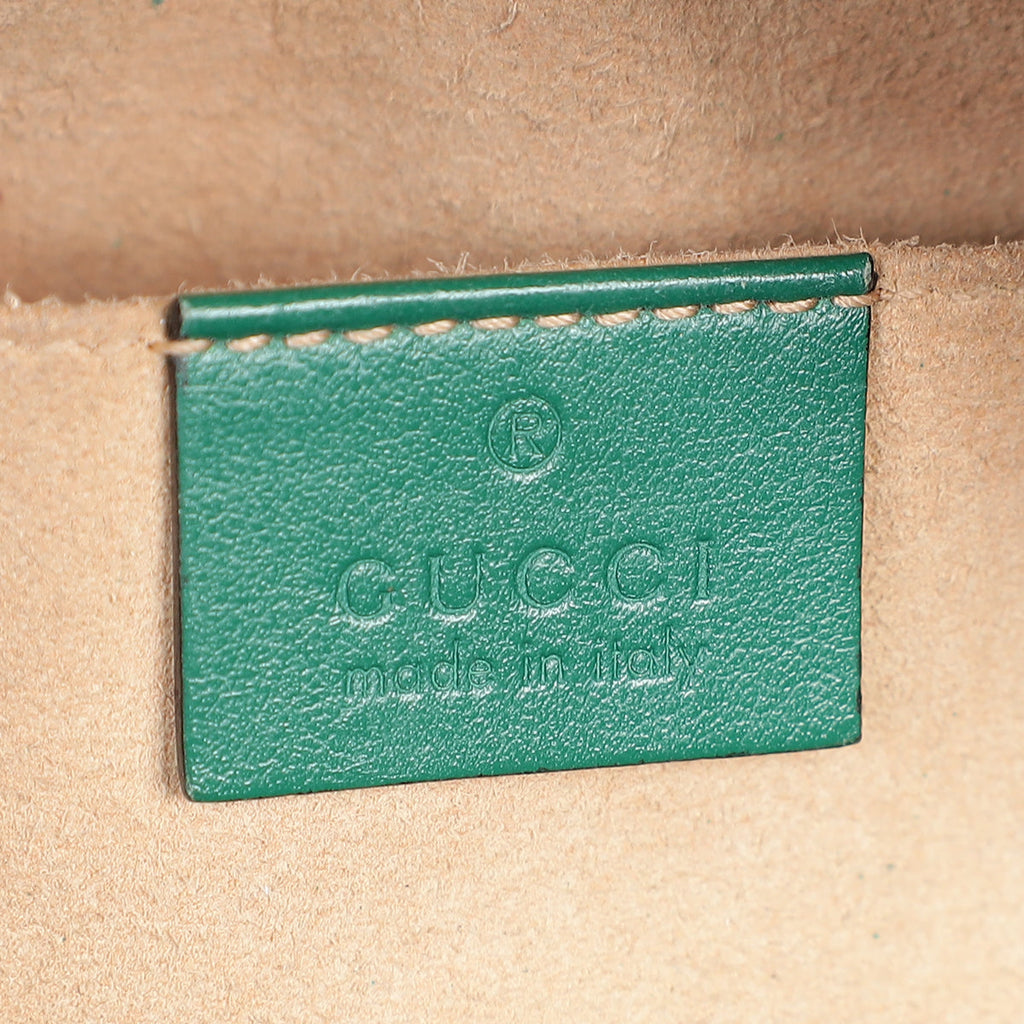 Gucci Green GG Marmont Camera Small Bag