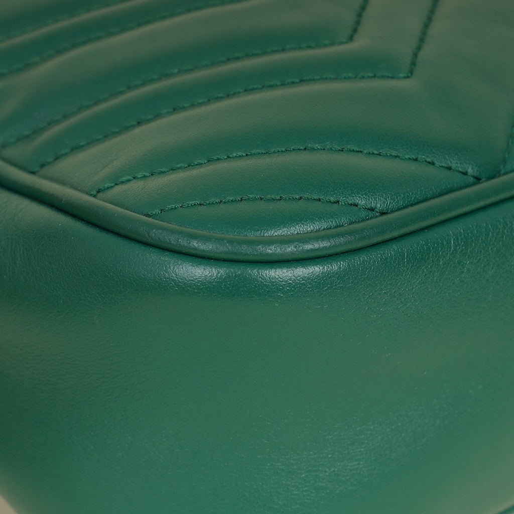 Gucci Green GG Marmont Camera Small Bag
