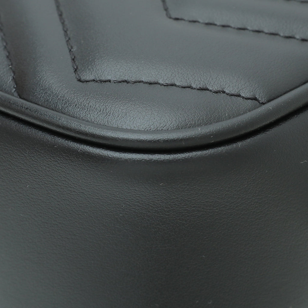 Gucci Black GG Marmont Mini Shoulder Bag