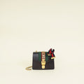 Gucci Black Sylvie Mini Flap Shoulder Bag
