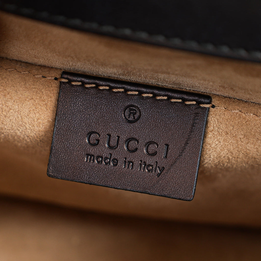 Gucci Black Sylvie Mini Flap Shoulder Bag