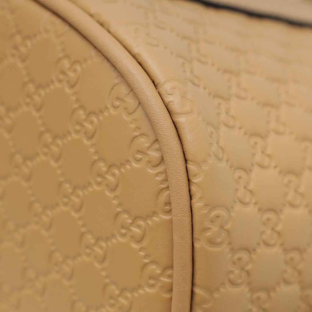 Gucci Dark Beige GG Microguccissima Dome Satchel Mini Bag