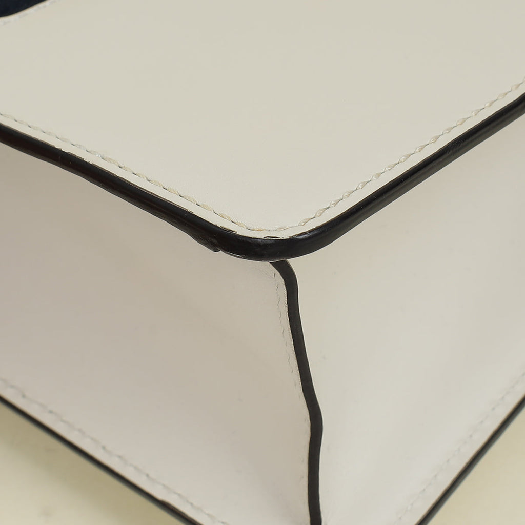 Gucci White Sylvie Small Flap Shoulder Bag