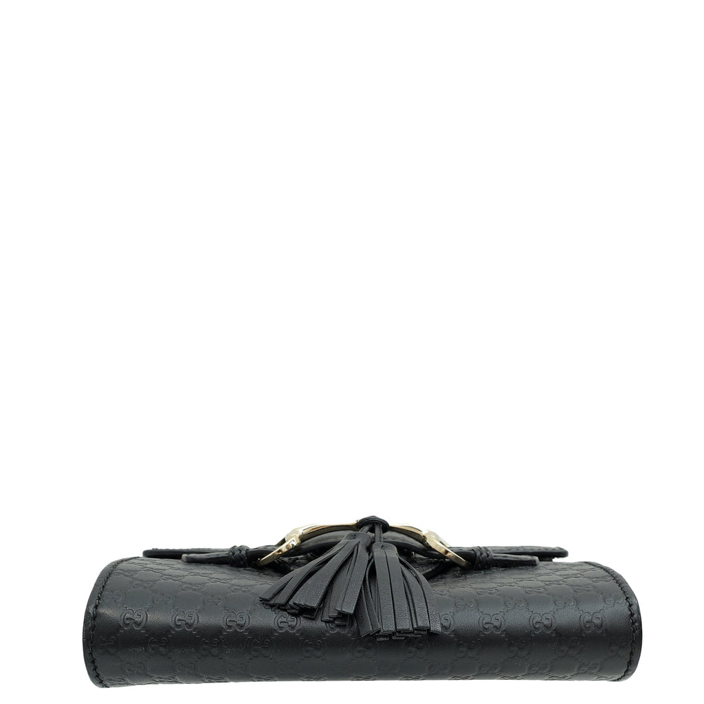 Gucci Black Microguccissima Mini Emily Bag