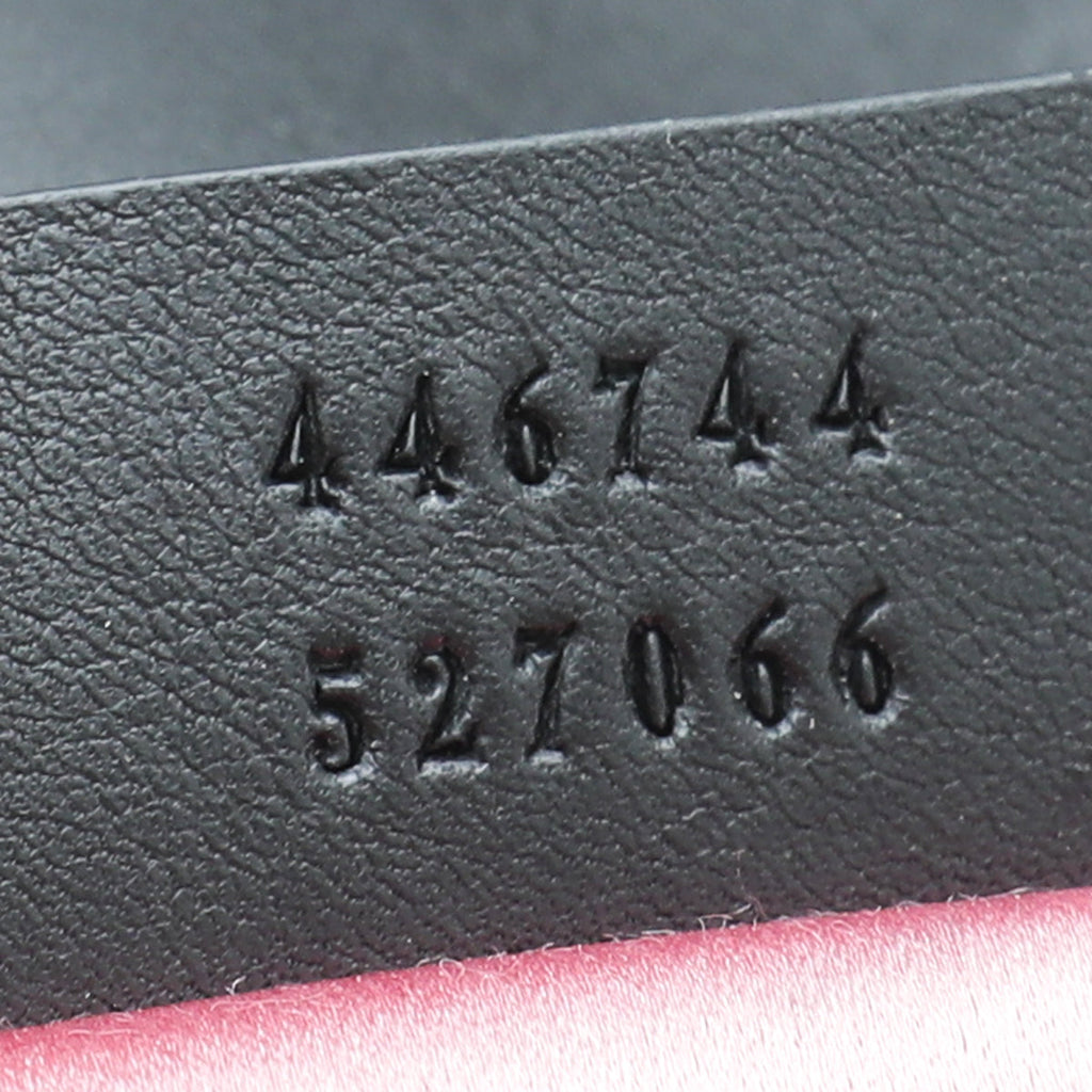 Gucci Black Velvet GG Marmont Mini Bag