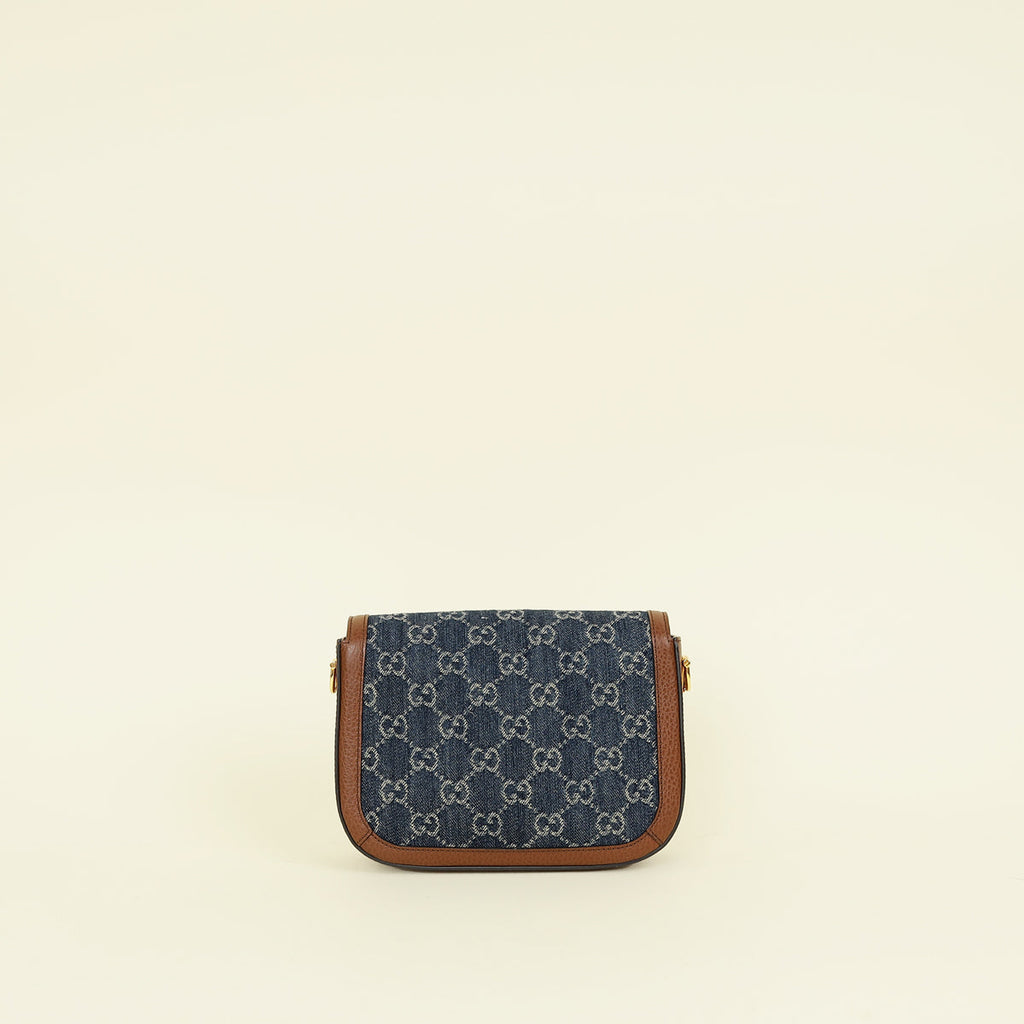 Gucci Bicolor GG Horsebit 1955 Mini Crossbody Bag