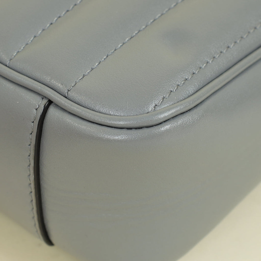 Gucci Grey GG Marmont Mix Quilt Small Shoulder Bag