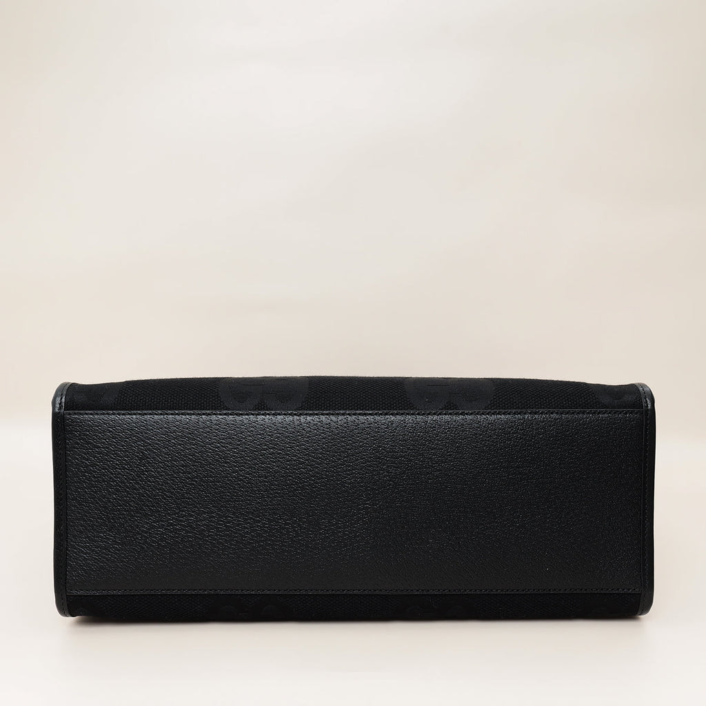 Gucci Black Jumbo GG Tote Bag