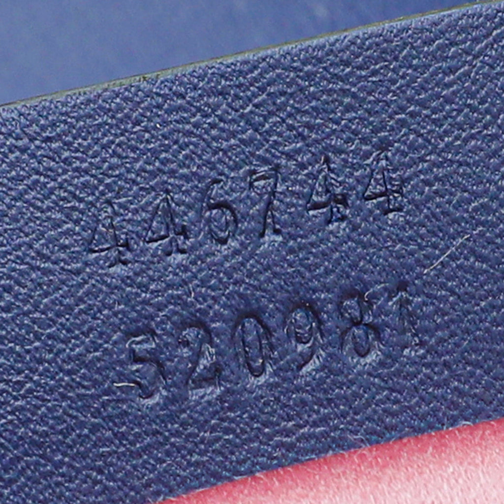 Gucci Blue GG Velvet Marmont Mini Shoulder Bag