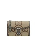 Gucci Bicolor Jumbo GG Dionysus Chain Wallet