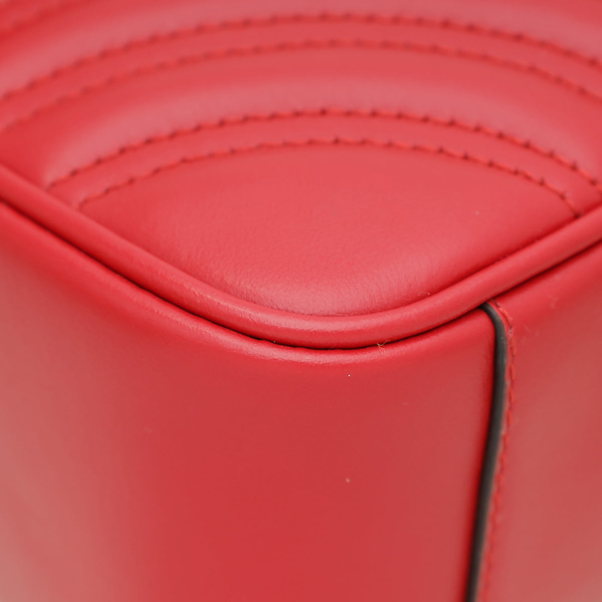 Gucci Red GG Marmont Matelasse Small Shoulder Bag