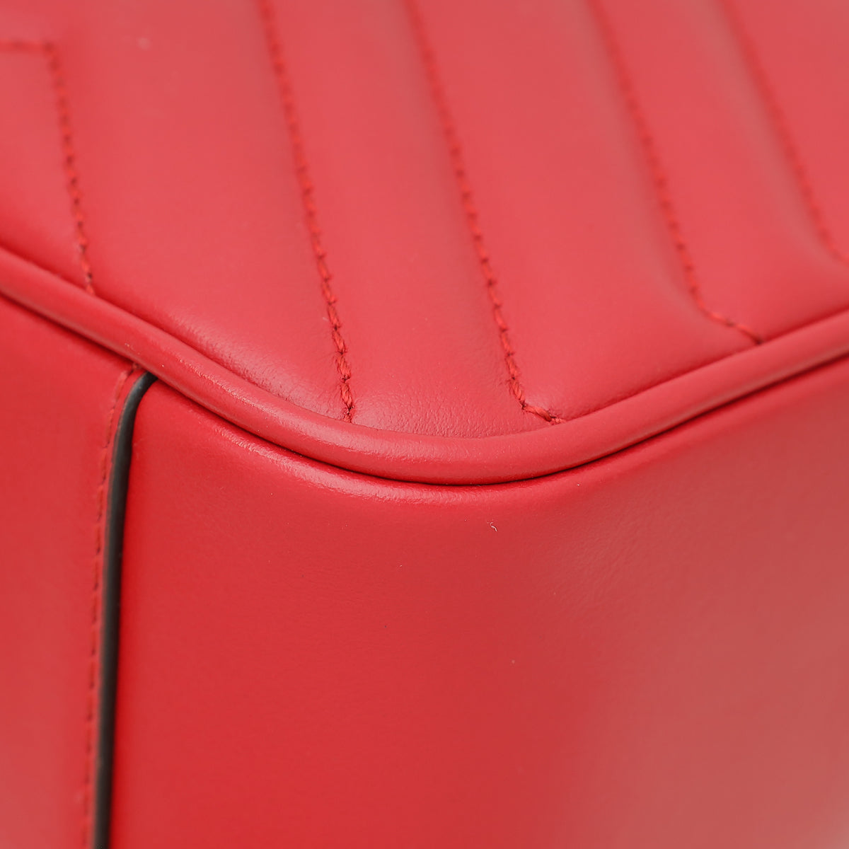Gucci Red GG Marmont Matelasse Small Shoulder Bag